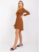 Šaty DHJ SK 8818.37P světle hnědá