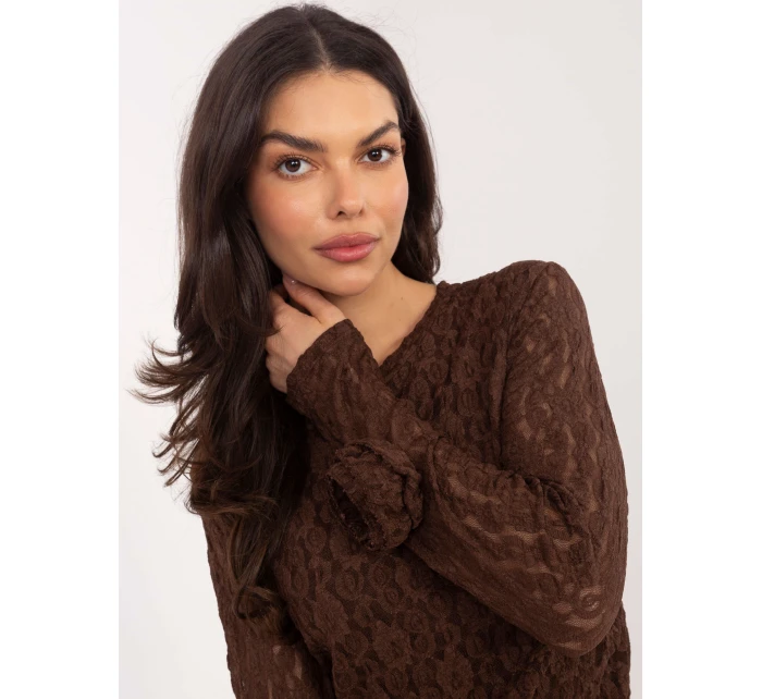 Bluzka IT BZ model 21808019 brązowy - FPrice Bluzka IT BZ model 21808019 brązowy - FPrice