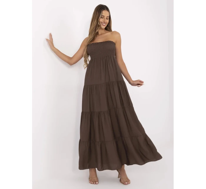 Šaty MI SK A2596.97 hnědé Šaty MI SK A2596.97 hnědé