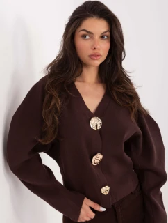 Sweter PM SW model 21776441 ciemny brązowy - FPrice