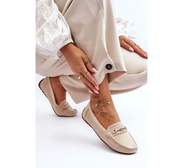 Dámské klasické semišové mokasíny béžové Corinell Dámské klasické semišové mokasíny béžové Corinell