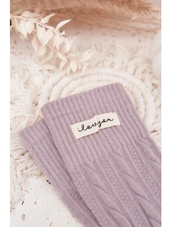 Teplé dámské ponožky s vlnou – šedé