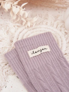 Teplé dámské ponožky s vlnou – šedé