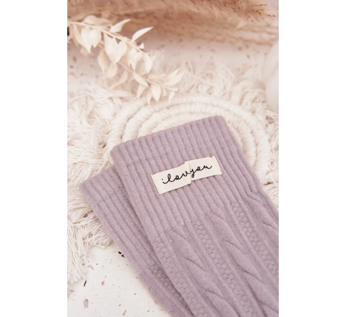 Teplé dámské ponožky s vlnou – šedé Teplé dámské ponožky s vlnou – šedé