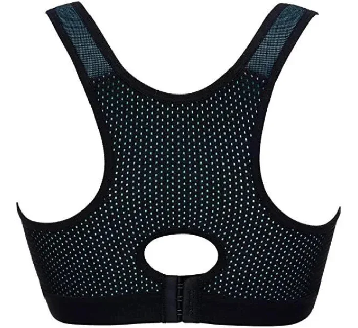 Sportovní podprsenka 0020129 černo-tyrkysová - Selmark