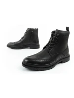 Lee Cooper pánské boty sable boty boty smart kožené černé