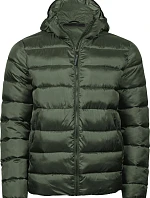 Tee Jays TJ 9646 Lehká pánská prošívaná bunda s kapucí 18.9646 deep green