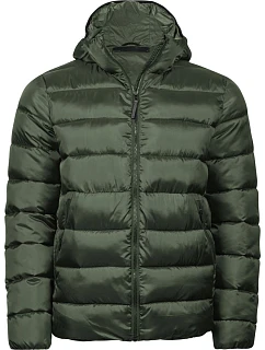 TJ Lehká pánská prošívaná bunda s kapucí 18. deep green model 22499378 - Tee Jays