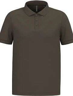 K 254 Pánské piqué polo model 22421953 dark khaki - Kariban