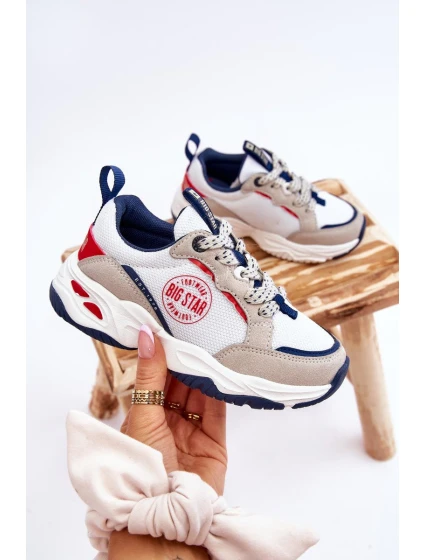 Dětská sportovní obuv Memory Foam System Big Star model 21609091 Bíle - Big Star Shoes Dětská sportovní obuv Memory Foam System Big Star model 21609091 Bíle - Big Star Shoes