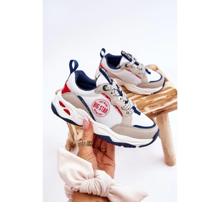 Dětská sportovní obuv Memory Foam System Big Star model 21609091 Bíle - Big Star Shoes Dětská sportovní obuv Memory Foam System Big Star model 21609091 Bíle - Big Star Shoes