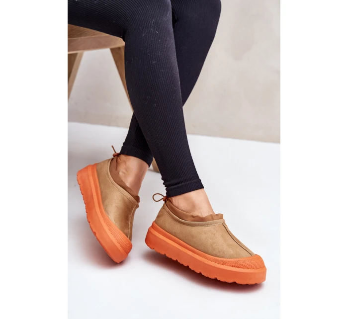 Dámské Sněhule Na Platformě S Svrškem Camel model 21676519 - Boto Dámské Sněhule Na Platformě S Svrškem Camel model 21676519 - Boto