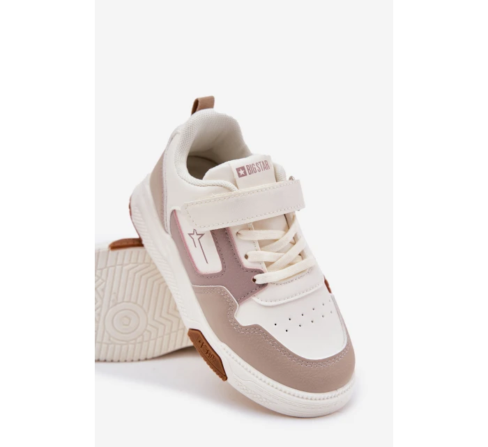 Lehké Dětské Tenisky Big Star RR374055 Béžové Lehké Dětské Tenisky Big Star RR374055 Béžové