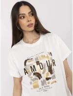 Bluzka CLM BZ model 21094477 ecru - FPrice Bluzka CLM BZ model 21094477 ecru - FPrice