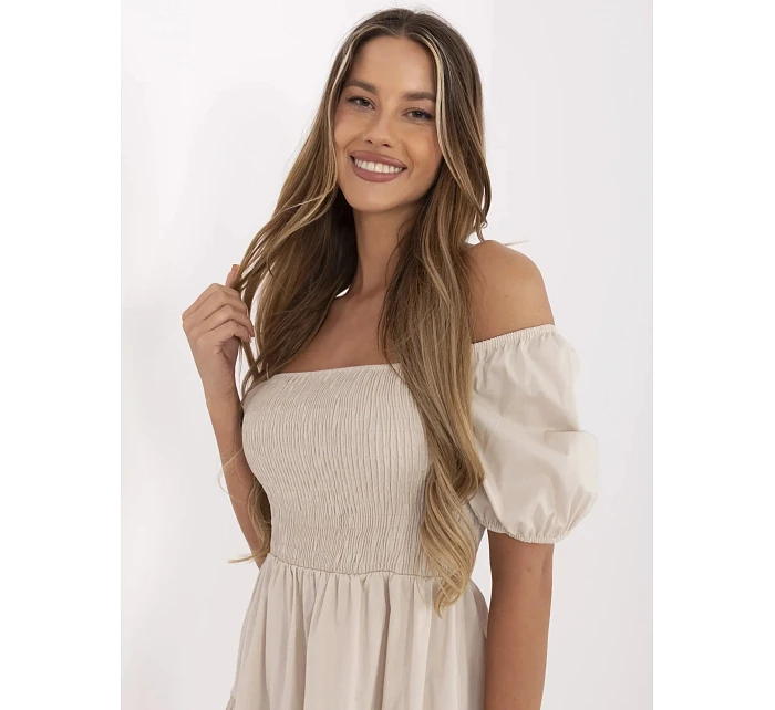 Sukienka MI SK model 21142059 beżowy - FPrice