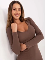 Šaty RV SK 7436.53 hnědá Šaty RV SK 7436.53 hnědá