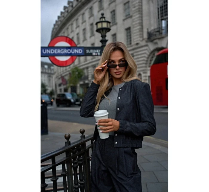 Bunda bomber grafitová model 20475998 - Moe Bunda bomber grafitová model 20475998 - Moe