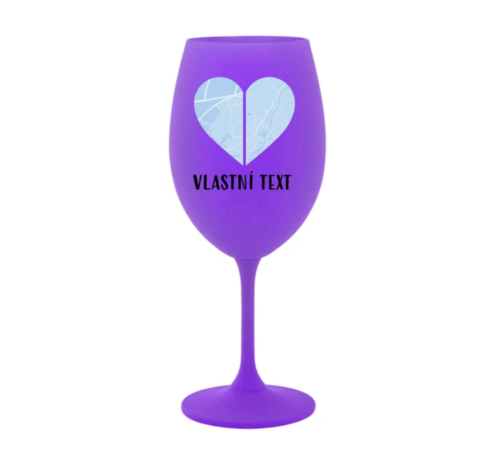 Personalizovaná sklenice - dvě mapy jako srdce Personalizovaná sklenice - dvě mapy jako srdce