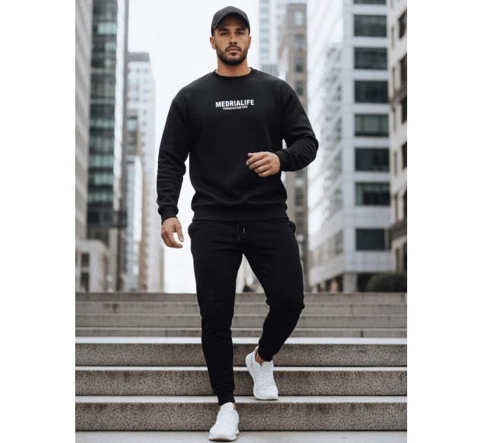 Pánská mikina s potiskem černá model 21993009 - Dstreet Pánská mikina s potiskem černá model 21993009 - Dstreet