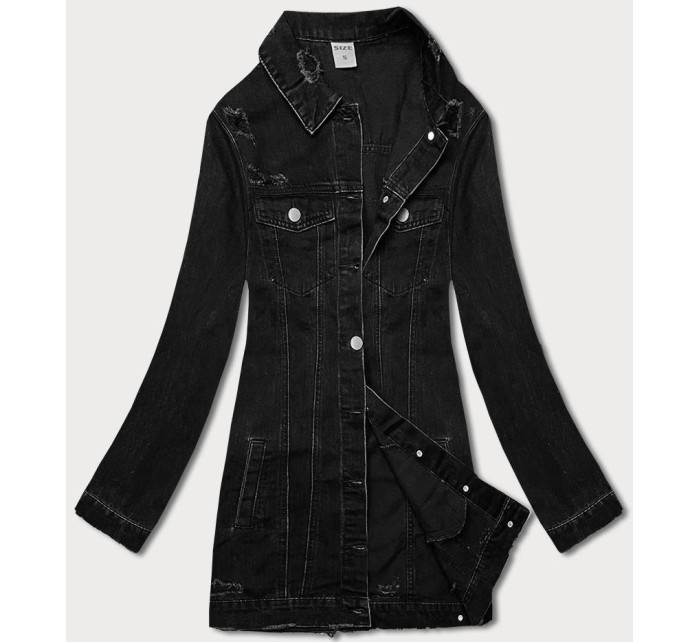 Černá dámská džínová bunda s model 18565122 - P.O.P. SEVEN