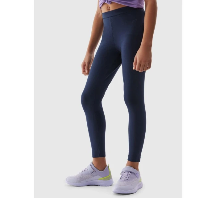 Dívčí elastické bavlněné legíny 4F Junior Dívčí elastické bavlněné legíny 4F Junior