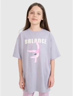 Dívčí tričko oversize s potiskem model 21882687 - 4F