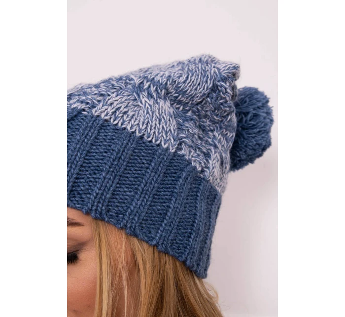 Čepice Paris fleece model 18750757 denim - K-Fashion Čepice Paris fleece model 18750757 denim - K-Fashion