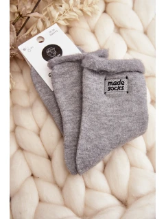 Dámské Hrubeé Ponožky Šedé
