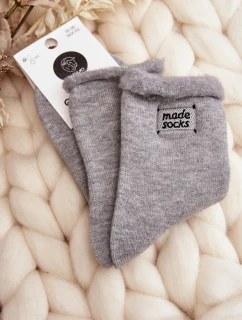 Dámské Hrubeé Ponožky Šedé