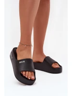 Dámské Pantofle z Pěny na Masivní Platformě Big Star SS274721 Černé Dámské Pantofle z Pěny na Masivní Platformě Big Star SS274721 Černé