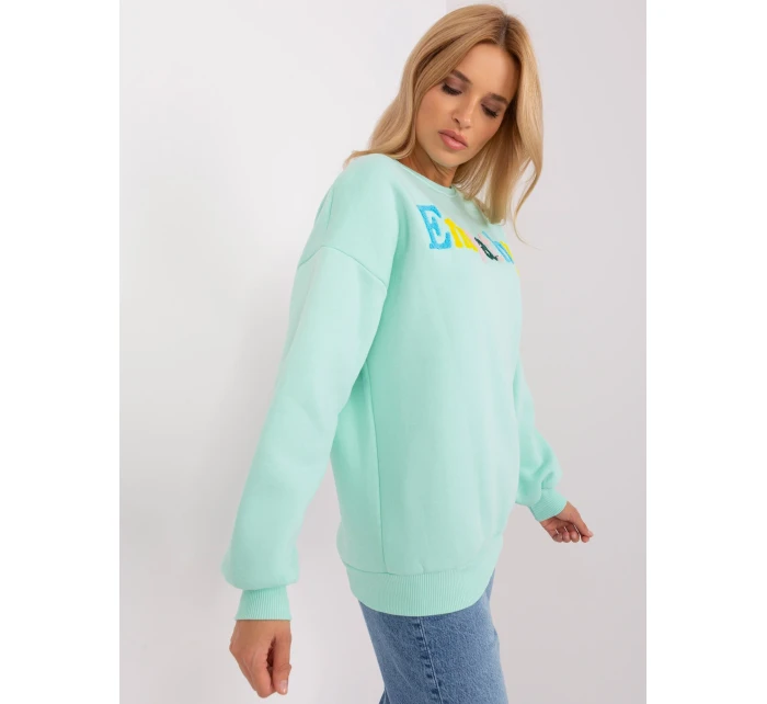 Bluza EM BL 617 model 18955339 mietowy - FPrice Bluza EM BL 617 model 18955339 mietowy - FPrice