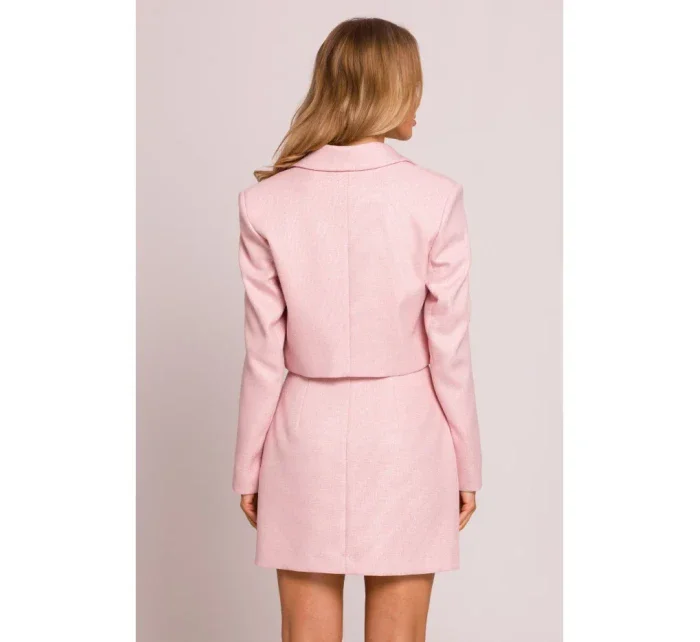 M853 Oříznuté sako - broskvové