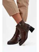 Boty na podpatku model 220702 Step in style Boty na podpatku model 220702 Step in style