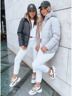 Dámská oboustranná péřová bunda VICTORIA SNUG šedá FashionStreet TY3696 Dámská oboustranná péřová bunda VICTORIA SNUG šedá FashionStreet TY3696
