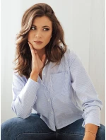 Dámská modrá košile TANYA FashionStreet DY0383