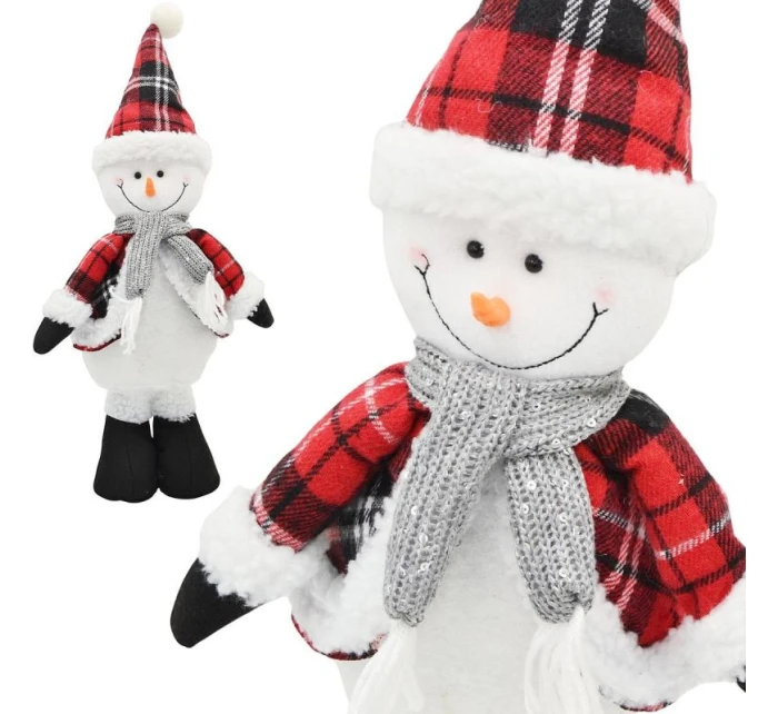 DEKORATIVNÍ SNĚHULÁK 50CM ČERVENÝ DEKORATIVNÍ SNĚHULÁK 50CM ČERVENÝ