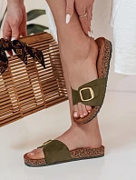 Dámské korkové žabky KORKISTI green FashionStreet ZY0913