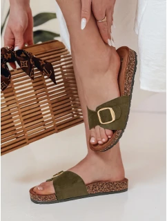 Dámské korkové žabky KORKISTI green FashionStreet ZY0913