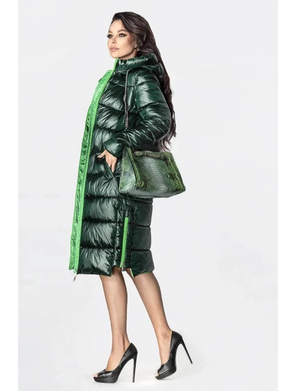 DŁUGA ZIMOWA KURTKA DAMSKA Z  ZIELONA model 21242582 - Ann Gissy