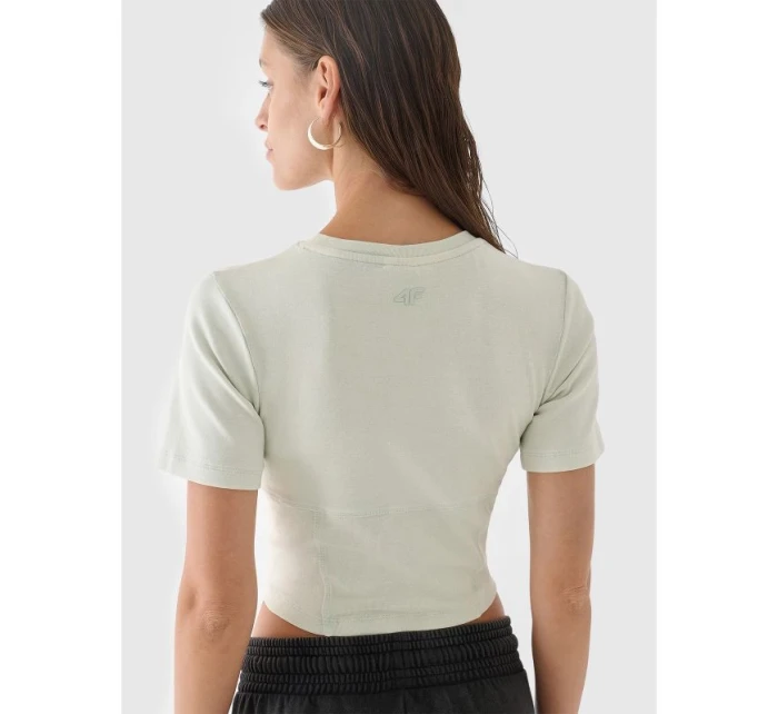 Crop top slim smooth dámský 4F 4FRAW24TTSHF2581-47S