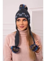 Dámské ušanky Nadia K321 graphite