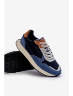 Pánské tenisky s paměťovou pěnou Memory Foam System Big Star NN174356 tmavě modré Pánské tenisky s paměťovou pěnou Memory Foam System Big Star NN174356 tmavě modré