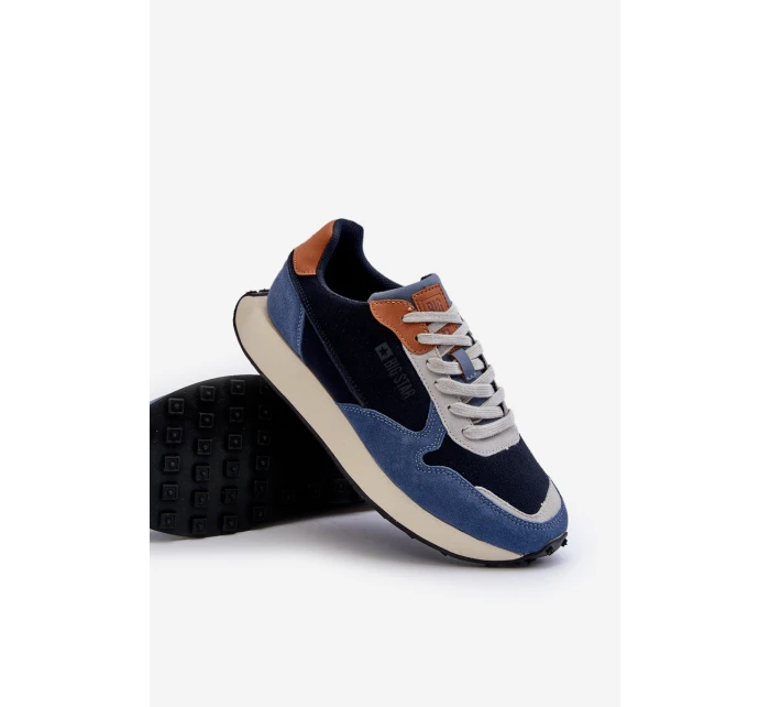 Pánské tenisky s paměťovou pěnou Memory Foam System Big Star NN174356 tmavě modré Pánské tenisky s paměťovou pěnou Memory Foam System Big Star NN174356 tmavě modré