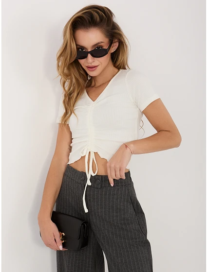 Bluzka model 22155237 biały - FPrice