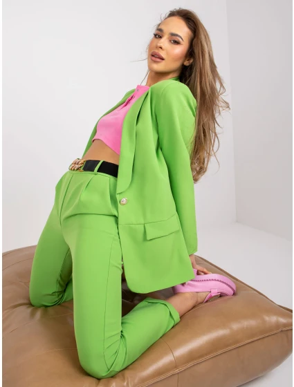 Dámské sako DHJ MA model 17121369 světle zelené - FPrice Dámské sako DHJ MA model 17121369 světle zelené - FPrice