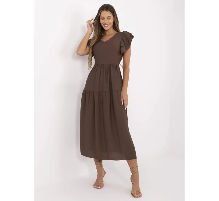 Šaty MI SK A2489.21 hnědé Šaty MI SK A2489.21 hnědé