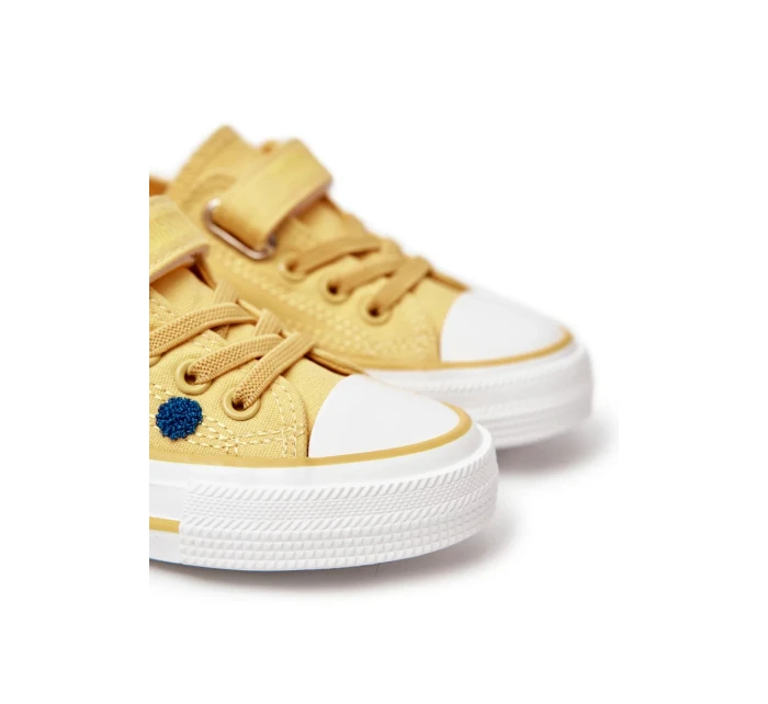 Children's Sneakers With Velcro BIG STAR JJ374056 Yellow Children's Sneakers With Velcro BIG STAR JJ374056 Yellow