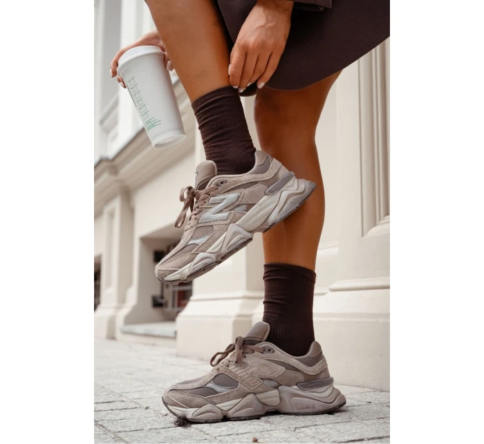 Dámské ponožky s proužky – čokoládové Dámské ponožky s proužky – čokoládové