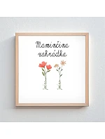 Personalizovaný magický fotoobraz v rámu - čtverec 20x20 - květinová zahrádka