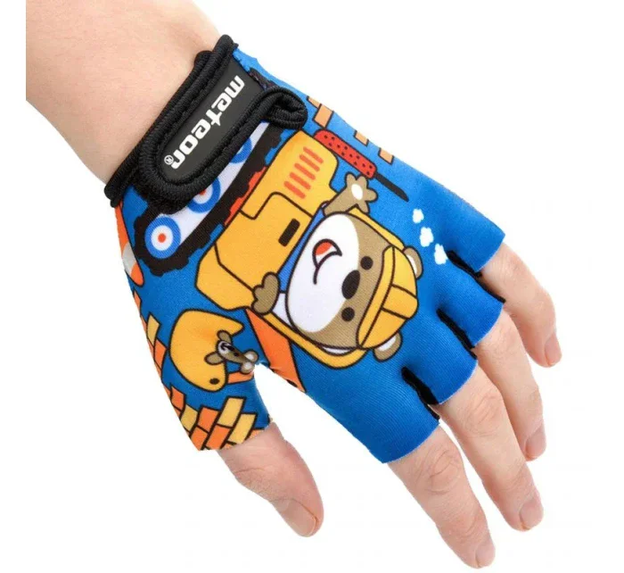 Dětské cyklistické rukavice Teddy Builder 26184-26185-26186 - Meteor Dětské cyklistické rukavice Teddy Builder 26184-26185-26186 - Meteor